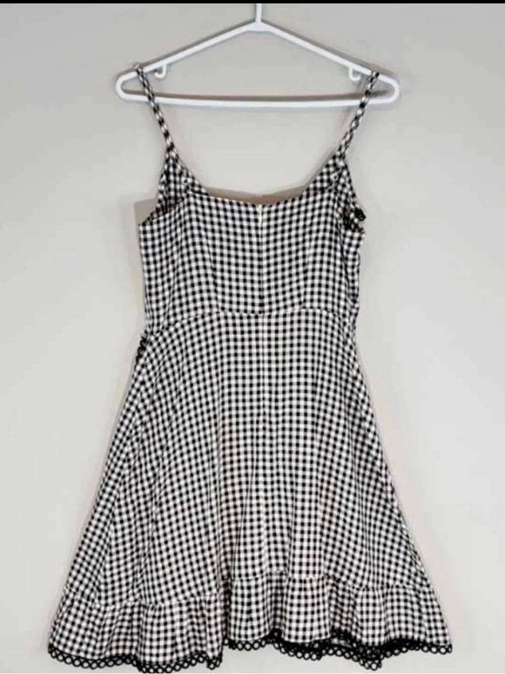 Revolve BB DAKOTA Gingham Ruffle Coquette Mini Dress Size 4 - Picture 8 of 10
